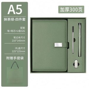 Wholesale Promotional Luxury Gifts Item Notebook A5 Leather Journal <b>Refillable</b> Luxury Diary Business Corporate Gift Set With <b>Pen</b> - Product Image 5