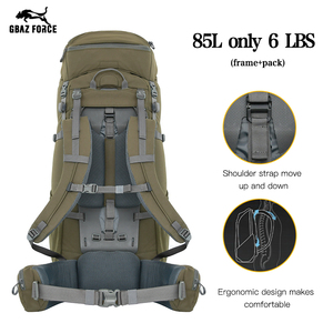 Sac à dos de <span class=keywords><strong>chasse</strong></span> léger GAF 85L en nylon 500D avec cadre en fibre de carbone et support d'<span class=keywords><strong>arc</strong></span> pour hommes, idéal pour la <span class=keywords><strong>chasse</strong></span> au cerf et à l'élk - Product Image 3