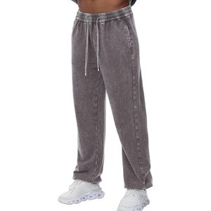 Keeps showing Mens Sweatpants Acid Washed Cotton <b>Elastic</b> Waist Joggers Drawstring Workout Long Pants - Product Image 4