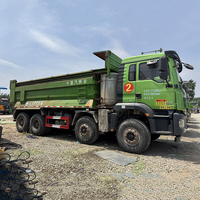 Truk Dump Terlaris untuk dijual Bekas China Heavy Duty Refurbished F3000 8x4 Dump Truck Tipper