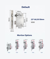 Serrure de porte intelligente Auvinx avec empreinte digitale, carte numérique, application Tuya, TTLOCK, mot de passe pour portes en bois et autres types de portes