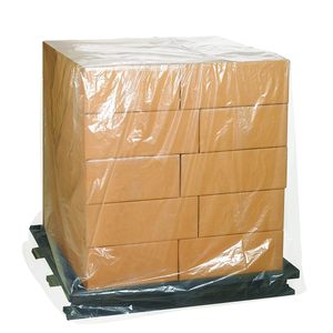 <b>Pallet</b> Cover 48x48x72 In 4 Mil Clear Perforated Protective Film For <b>Pallet</b> And Equipment Protection - Product Image 1