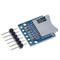 Carte d'extension de stockage TZT Mini, module de carte mémoire TF avec broches pour Arduino ARM AVR