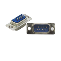 Conector de puerto serie DB9, Conector de cable macho hembra, enchufe de 9 pines, 2 filas, conector RS232 VGA chapado en oro