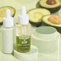 Marque privée Herbal Vitamine C Sérum Anti-Rides Visage Hydratant Avocat Aloe Vera Huile Tissus Profonds Nourrissant Sérum Visage (OBM)