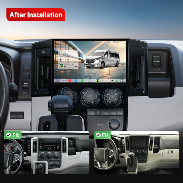 Youducar 11.5" Android Car Radio for Player Navigation Head Unit for HiAce 2019-2026 Wireless CarPlay Android Auto DSP TV