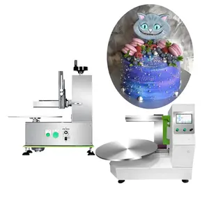 Automatic Cake Decorating Device Spreading Daubing Icing Machine Cake Cream Smear Machine