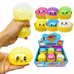 Jouet Squishy en forme de boulette à rebond lent, rempli de billes, en TPR souple, sensoriel, anti-stress, balle à presser, 72 pièces, personnalisé USA - Product Image 2