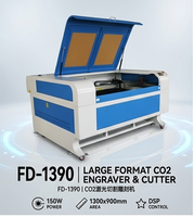 Machine de gravure laser CO2 1390 de type portique, CNC automatique avec rail de guidage Hiwin et moteur Leadshine pour le bois/métal