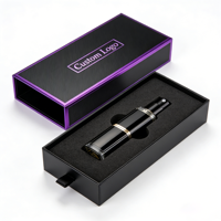 Boîte cadeau rigide en papier artisanal coloré et tendance pour parfums et cosmétiques, avec doublure en aluminium à motif personnalisé