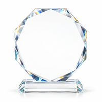Hypercrafts Trofeo cristal award verre blanc bon marché événements sportifs Souvenirs K9 plaque de cristal trophée de récompense en verre