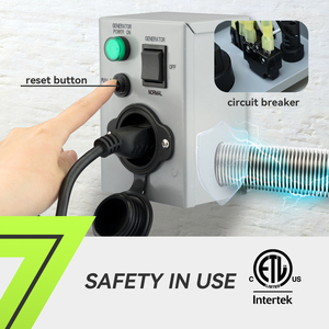 Máy phát điện chuyển đổi <span class=keywords><strong>15</strong></span> <span class=keywords><strong>amp</strong></span> 125V với ngắt mạch điện hộp đầu vào - Product Image 3