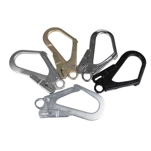 Perna gêmea Aço Lanyard Gancho Personalizado Gancho Giratório Mosquetão Queda Proteção Cinto De Segurança Andaimes Ganchos Quick Connect Buckle - Product Image 5