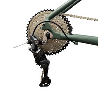 Vélo de route/gravel à cadre plat en alliage d'aluminium, 1x10 vitesses, fourche à frein à disque hydraulique, système de fixation rapide, pour trajets quotidiens