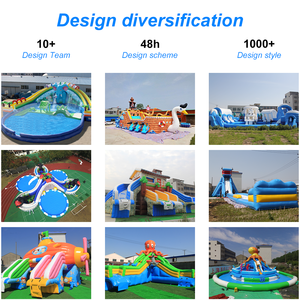 Ceyu Parque Acuático Inflable Comercial de PVC Resistente, Parque de Diversiones Móvil con Piscina con Marco para Todas las Edades - Product Image 6