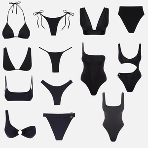 2024 Swimwear Cintura Alta Biquíni Set Impressão Personalizada Meninas Swimwear Beachwear Monokini Fitness Maiôs Maiôs para Mulheres - Product Image 2