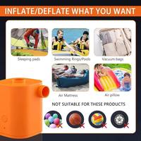 Pompe à air portable sans fil pour camping, batterie 3600 mAh, 450 L/min, adaptateur de valve ABS, pression 0,8 PSI, pour bateau gonflable et matelas, 500 pièces