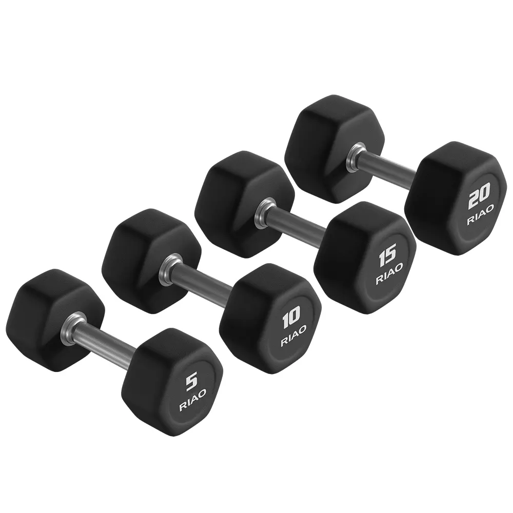 Riao Fitness Gym Groothandel Goedkope Hex Dumbbells Hexagon Dumbbell Set Te Koop