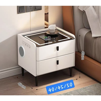 Table basse intelligente avec tiroir de refroidissement et recharge sans fil, meubles de maison avec réfrigérateur, mini table basse Frate