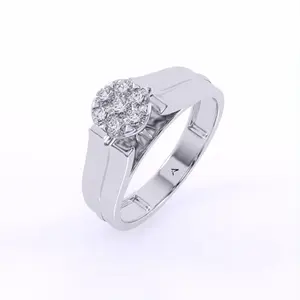 Superventas Nueva llegada 14K Oro con Solstice Glow Lab Grown Diamante Precisión y experiencia Anillo de diamantes Joyería fina de lujo - Product Image 1