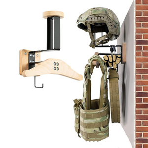 Gỗ Mộc Mạc Treo Tường Xe Máy Bánh Răng Và Mũ Bảo Hiểm Giá Nhà Tổ Chức Kim Loại Giá - Product Image 3