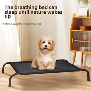Lit pour animaux de compagnie UFBemo, pour chien et chat, surélevé, en maille respirante, lavable, avec cadre rectangulaire, pour l'intérieur et l'extérieur, confortable pour dormir - Product Image 4