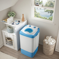 7kg Home Electric Appliance Semi-automatic Top Loader Washing Drying Machine