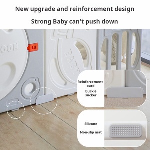 Box per Bambini Pieghevole di Alta Qualità, Eco-Friendly, Design Moderno, Facile da Montare, Recinzione di Sicurezza in Plastica Attraente per Bambini - Product Image 5