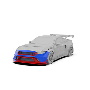 Kit de carrosserie large pour <span class=keywords><strong>Mustang</strong></span> Pare-chocs avant Capot de pare-chocs arrière Jupes latérales larges Aile et aile <span class=keywords><strong>GT</strong></span> pour Ford <span class=keywords><strong>Mustang</strong></span> Bodykit - Product Image 5