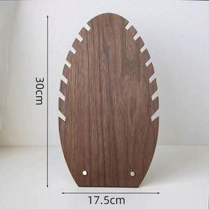 Support de présentation de bijoux en bois naturel de luxe de haute qualité pour colliers et pendentifs, idéal pour la décoration de table de mariage ou de la maison - Product Image 2