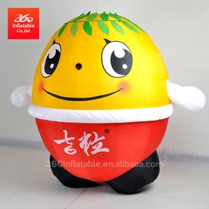 Mascotte <span class=keywords><strong>gonflable</strong></span> géante de publicité, personnage de robot jaune, costume de marche portant un costume de <span class=keywords><strong>cowboy</strong></span> à vendre - Product Image 6
