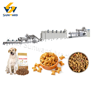 เครื่องผลิตอาหารสุนัขอัตโนมัติแบบอุตสาหกรรมทำให้สายการผลิตเครื่องจักรอัดรีดสำหรับอาหารสัตว์เลี้ยง - Product Image 3