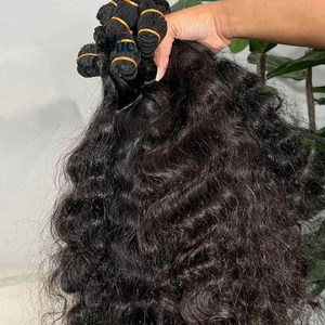Wholesale Cuticle Aligned Burmese Curly Bundles, Raw Virgin Human Hair Double Weft Extensions for Black Women - Product Image 5