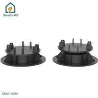 Systèmes de pieds de support réglables en hauteur en plastique OEM/ODM pour terrasses, hôtels et parcs – Vente chaude du fournisseur de référence