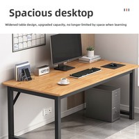 Bureau d'étudiant rectangulaire simple, table longue, taille personnalisée, couleur du plateau au choix, mobilier scolaire pour salle de classe, salle de réunion, salle d'étude