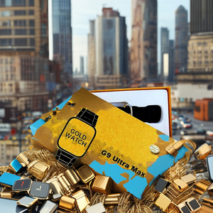 Porpiu G9 siêu Max vàng thông minh đồng hồ S9 điện thoại qua biên giới ultra9 Bộ IPS hoạt động IPS hiển thị lịch trả lời cuộc gọi email IP67 - Product Image 3