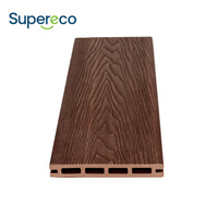 Planches de terrasse en WPC co-extrudées imperméables pour terrasses en bois et terrasses extérieures.