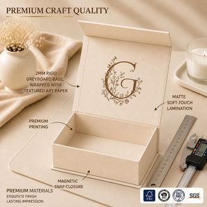 Boîtes cadeaux rigides magnétiques pliables en gros CRD avec doublure en éponge, pelliculage mat, logo personnalisé pour l'emballage de cosmétiques et de parfums - Product Image 2
