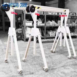 Grue à portique mobile manuelle pliable en aluminium de petite taille 1 tonne 2 tonnes 3 tonnes 5 tonnes - Product Image 2
