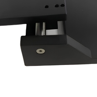 Services de fraisage CNC sur mesure, table coulissante à réglage fin en aluminium anodisé noir, gabarit de réglage manuel, services de fraisage 3D par électroérosion à fil