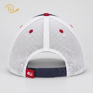 Gorra de béisbol estructurada de 5 paneles de alta calidad 4U, venta al por mayor, con logo personalizado impreso, gorras de camionero de malla transpirable para hombre, ideales para el verano. - Product Image 4