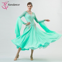 B-22285 personnalisé nouvelle robe de danse de salon standard international robes de danse de salon en soie perlée de haute qualité à vendre