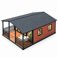 Maison conteneur pliable avec terrasse, cabane portable pour séjour à la ferme, vie en milieu rural et location de vacances