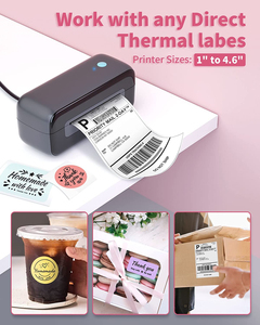 เครื่องพิมพ์ฉลากพกพา Direct Phomemo 246S เครื่องพิมพ์บาร์โค้ดแบบใช้ความร้อน กระดาษม้วนขนาด 4x6 คุณภาพระดับพาณิชย์ พร้อมจัดส่งฟรี - Product Image 2