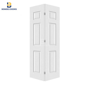 Puerta Plegable de Madera con Acabado Blanco Personalizado, Puerta Plegable de Madera para Patio, Marco de Madera Sólida, Puertas Plegables de Madera y Vidrio para Tiendas Comerciales - Product Image 3