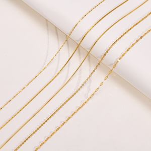 سلاسل صليب من الفولاذ المقاوم للصدأ المطلي بالذهب عيار 18 قيراط مع قلادات هيب هوب أنيقة مع لؤلؤ للمجوهرات الراقية - Product Image 3