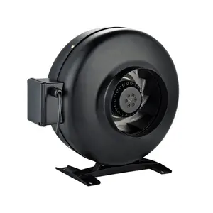 Logo personnalisé marque 10 pouces personnalisation ventilateur silencieux de conduit extracteur centrifuge ventilateur en ligne