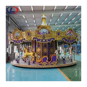 Carousel Carousel 16 Chỗ Ngồi Cưỡi Ngựa Chủ Đề Động Vật Đu Đưa Công Viên Lễ Hội Sản Phẩm Thiết Bị Giải Trí Băng Chuyền Khác Cho Trẻ Em