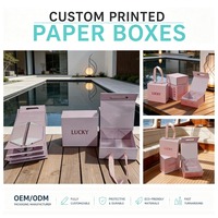 Boîte pliante portable personnalisée, boîte cadeau en carton rigide pliable de luxe avec fermeture magnétique, sac avec poignée