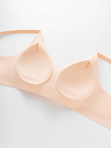 <span class=keywords><strong>Sujetador</strong></span> Bralette Inalámbrico Sin Costuras con Soporte de Tiras de Gel, Tirantes Ajustables, Copa Suave y Acolchado Fino, Cómodo para Mujer, En Stock - Product Image 4